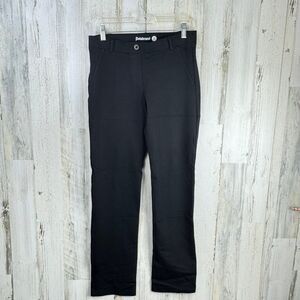 Betabrand Pants Womens Medium Black Straight Pull On Stretch Commuter Ponte